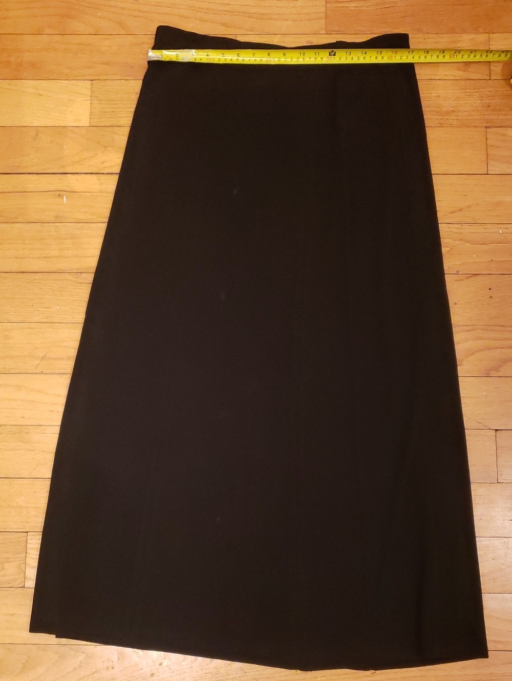 Misook Black Maxi Skirt with Smooth A-Line Cut
